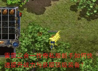雷霆三合一传奇私服新手如何快速提升战力与获取顶级装备? 雷霆三合一传奇私服新手如何快速提升战力与获取顶级装备?