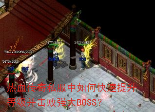 热血传奇私服中如何快速提升等级并击败强大BOSS? 热血传奇私服中如何快速提升等级并击败强大BOSS?