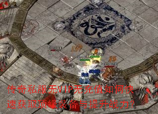 传奇私服无VIP无充值如何快速获取顶级装备与提升战力? 传奇私服无VIP无充值如何快速获取顶级装备与提升战力?